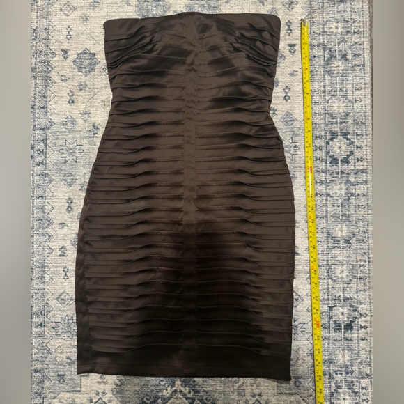 CALVIN KLEIN | WOMENS STRAPLESS DRESS | BURGUNDY | SIZE 2 - Picture 8 of 9